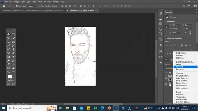 create pencil sketch in photoshop смотреть онлайн