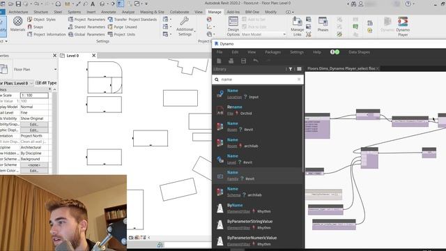 Floors Width and Length Dimensions with Dynamo in Revit versions 2018 2019 2020 2021 смотреть онлайн