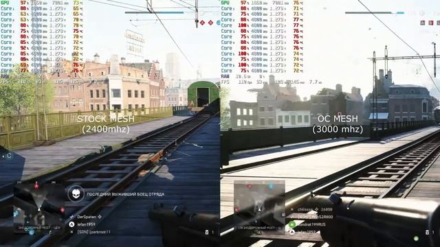 i7 7800x MESH (RING) 2400 vs 3000 смотреть онлайн