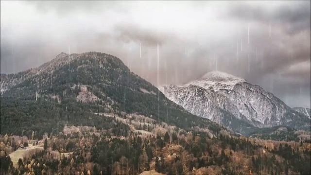 ЗВУКИ ПРИРОДЫ ЗВУК ДОЖДЯ и ГРОМА В ГОРАХ Для здорового и крепкого сна. смотреть онлайн