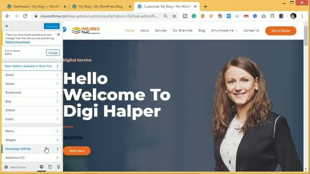 How to Set Homepage in Wordpress Website | {in Hindi} Part : 8 смотреть онлайн