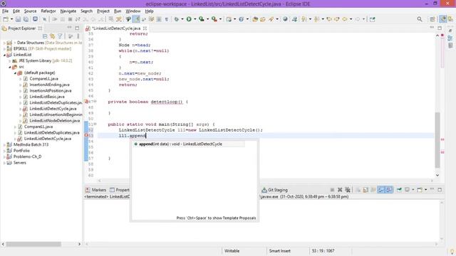 Detect Loop/Cycle in Linked List | Warshall's Floyds Algo in Java смотреть онлайн