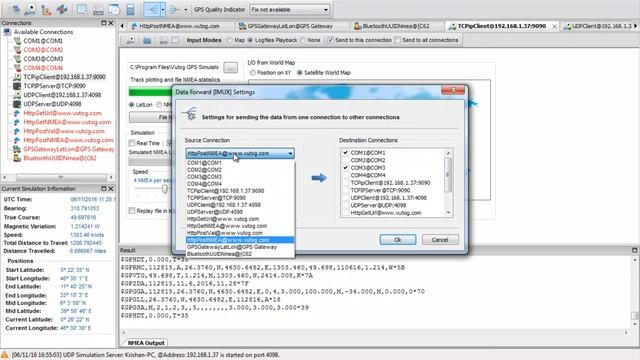 GPS Simulation 4.0 via TCP/IP (Client) смотреть онлайн