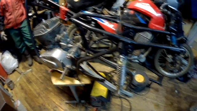 Jawa 640  Двигатель от ИЖ ПС  проект Блоха