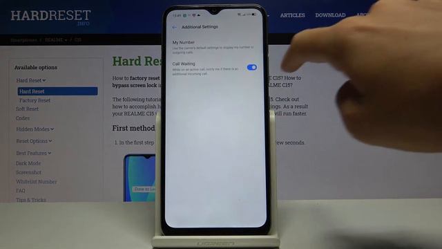 How to Switch On/Off Call Waiting in Realme C15 – Set Up Call Waiting Feature смотреть онлайн
