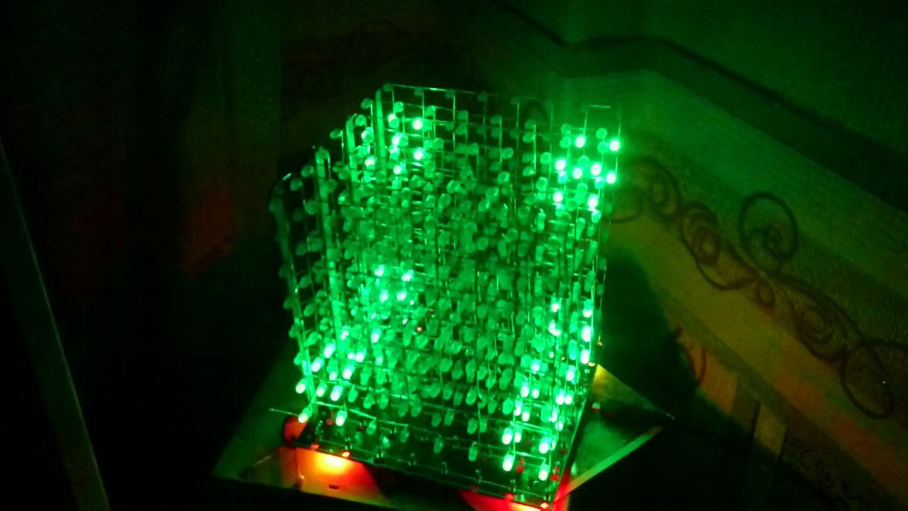 3d куб led 8*8*8 c aliexpress DIY 3D8s набор конструкто kit смотреть онлайн