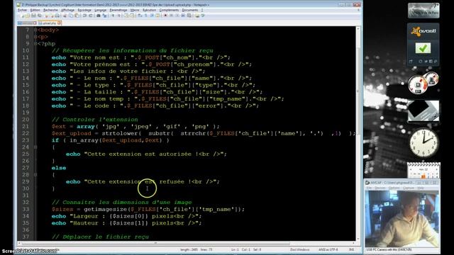 PHP -- Upload de fichier image смотреть онлайн