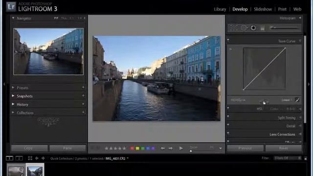Видео уроки Lightroom 3 Работа с Tone Curve
