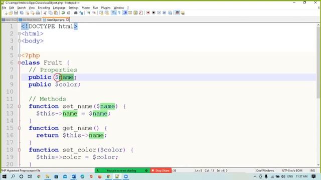 Lab : Object Oriented Programming Structure Concept in php | Class and object in php | object kya h смотреть онлайн