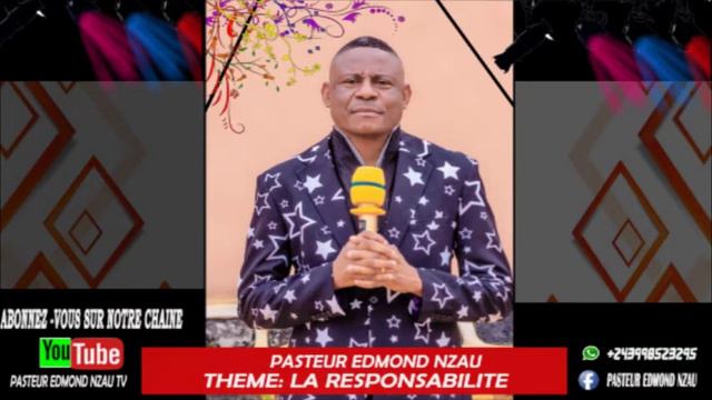 Prédication:Orateur:pasteur Edmond Nzau Thème : La responsabilité parti 2 смотреть онлайн