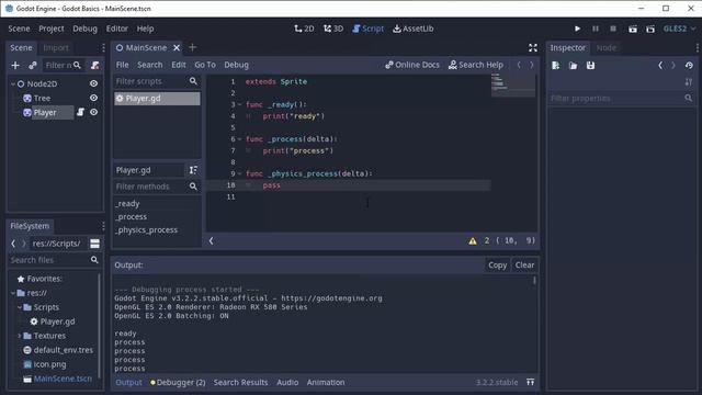Godot Basics: Ready, Process, Physics Process! смотреть онлайн