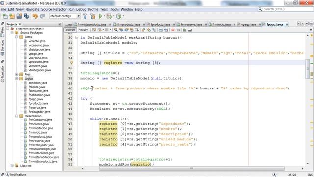 Sistema de Ventas Reserva Hotel Java 8 y Mysql (22-28) Insertar editar eliminar mostrar Pago смотреть онлайн