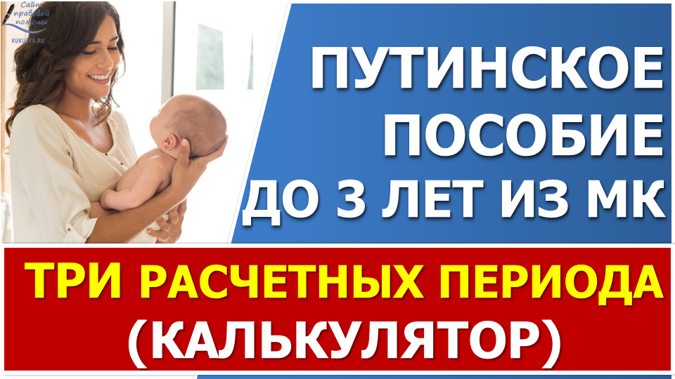 ТРИ расчетных периода для пособия на ребенка до 3 лет в 2022-2023 годах смотреть онлайн
