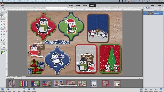 The Winter Penguins Scrapbooking Collection Found In Plus At Design Bundles.