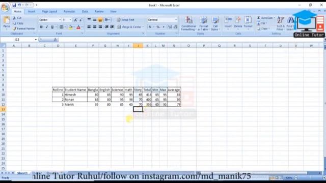 Office excel-2007 | Home tab | Editing Group Class 4 | Online Tutor Ruhul смотреть онлайн