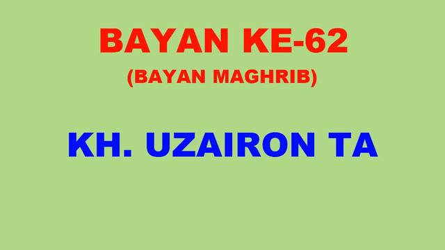 062 Bayan KH Uzairon TA Download Video Youtube|mp3 смотреть онлайн