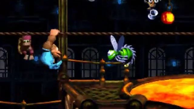 DKC3 105% Run pt 19 - Level 4-1: Fire-Ball Frenzy смотреть онлайн