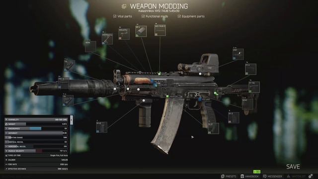 Tarkov: AKS-74U mit Level 1, 2, 3 & 4 Händler Mods смотреть онлайн