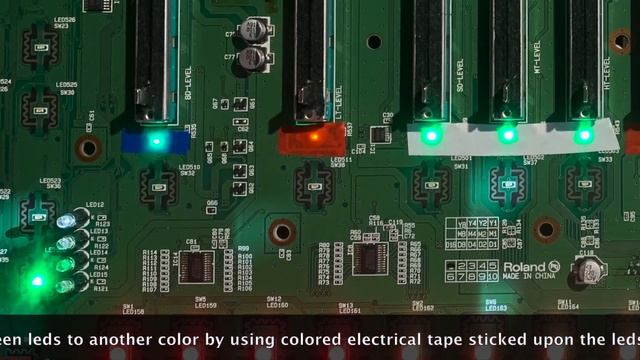 Roland TR-8 drum machine easy led color mod. смотреть онлайн