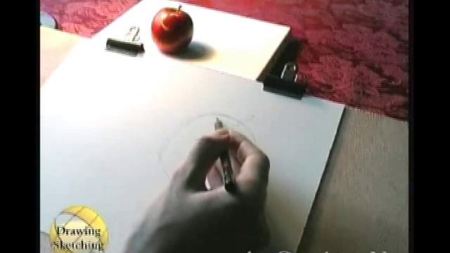 Sketching for Beginners - shading and form, apple sketch (part 1 of 4) смотреть онлайн