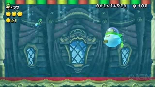 New Super Luigi U 3 Star Coin Walkthrough - Soda Jungle Airship: All Aboard! смотреть онлайн