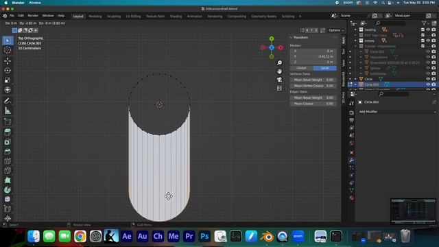 Blender Tutorial: Creating a Circus Maximus/Hippodrome Shape (Creating Rounded/Arched to Flat Shape смотреть онлайн