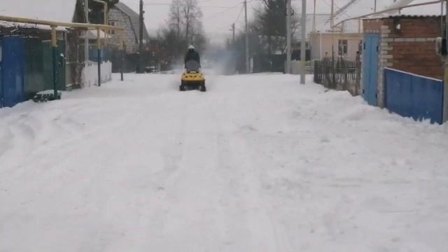 Первый выезд на снегоходе Тайга ст 500 д. смотреть онлайн