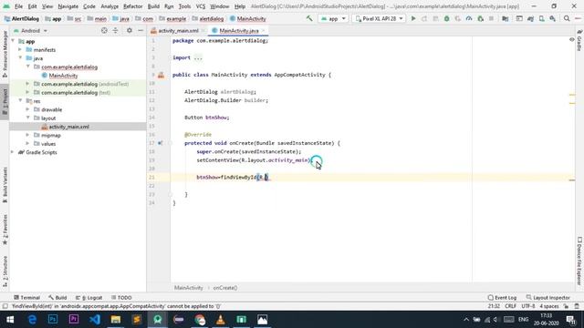 Android Studio Alert Dialog Tutorial in hindi/urdu Part 1 смотреть онлайн