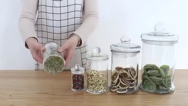 Стеклянная банка для хранения специй, трав, чая и тд Арт НОХ0008-НОХ0009 смотреть онлайн