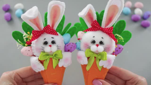 🐇 ПАСХАЛЬНЫЙ КРОЛИК В МОРКОВКЕ 🥕 игрушки