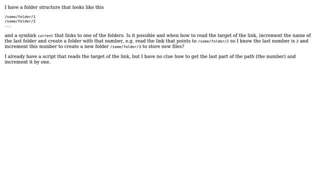 Unix & Linux: Read target of symlink and increment target by one смотреть онлайн