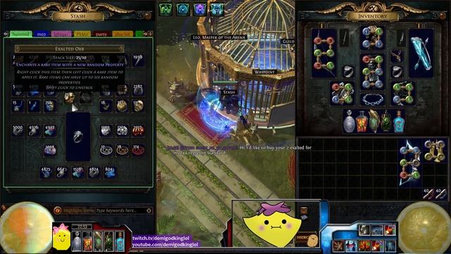 2.5 - Crafting Session! - Double T1 Prefix Opal Ring VS 2 Exalt Slams and My RNG - DeMi смотреть онлайн