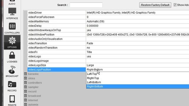 Virtual DJ 8: Video Logo settings смотреть онлайн
