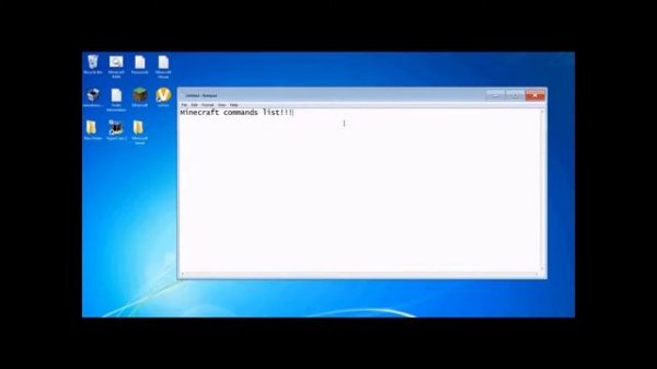 Minecraft Commands list