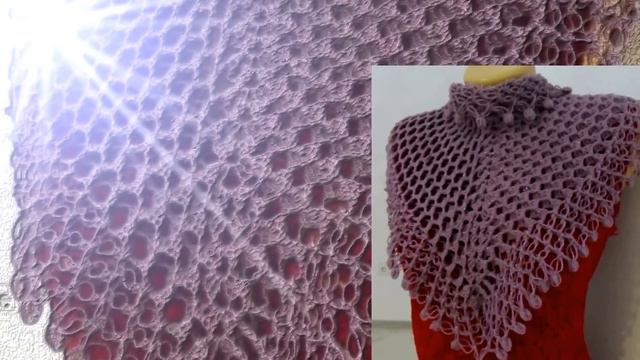 Шали вязанные крючком. Мои новые работы.Слайд -шоу Shawl crocheted show #9 смотреть онлайн