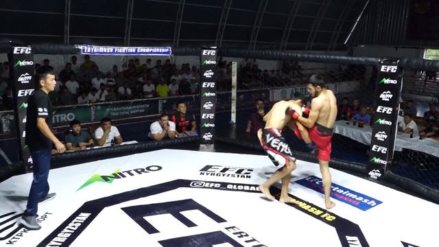 ИШЕНИМДУУ ЖЕНИШ: Хусанбой Сайфидинов (КР) - Фахриддин Мырзамиров (УЗБ) / EFC23 Suzak смотреть онлайн