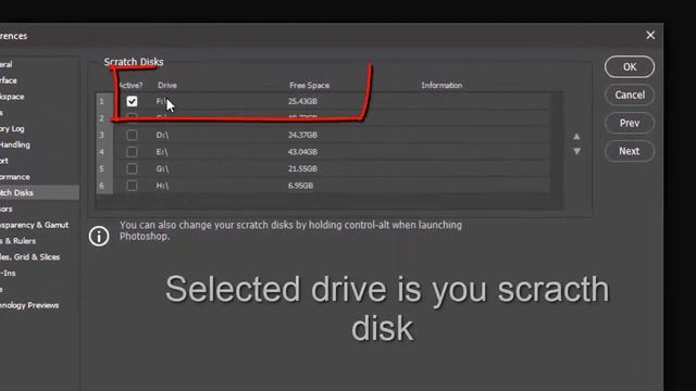 Solution: Photoshop Scratch is Full . Or How To Clear Scratch Disk смотреть онлайн