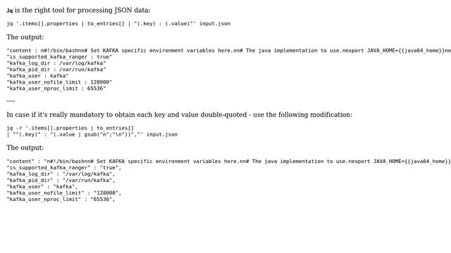 awk/sed/perl one liner + how to print only the properties lines from json file (5 Solutions!!) смотреть онлайн
