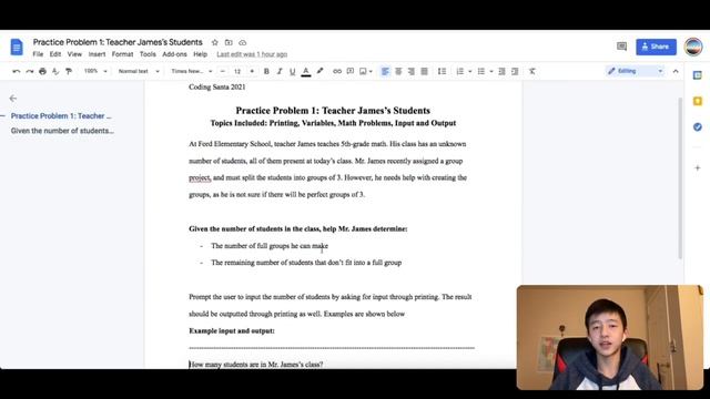 Java Practice Problem 1: Variables, Math Calculation, Input and Output, Printing смотреть онлайн