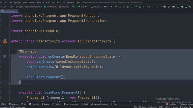ANDROID - FRAGMENT DATA TRANSFER TUTORIAL IN JAVA смотреть онлайн