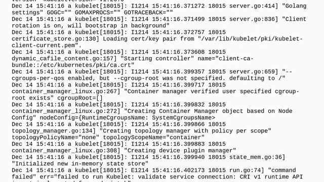 failed to run Kubelet: validate service connection: CRI v1 runtime API is not implemented for end.. смотреть онлайн