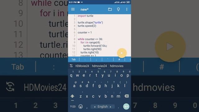 Drawing a Circle of 36 axis using Turtle Python Module | Python Programming Basic смотреть онлайн