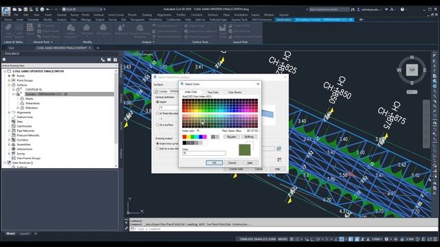 EXPORT SOLID DATA KE KML, CIVIL CAD 3D смотреть онлайн