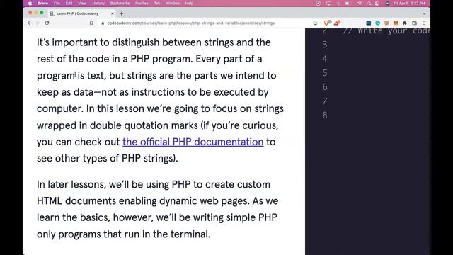What are Strings in PHP, How to Create PHP String, The String Data Type Explained, PHP on Codecadem смотреть онлайн