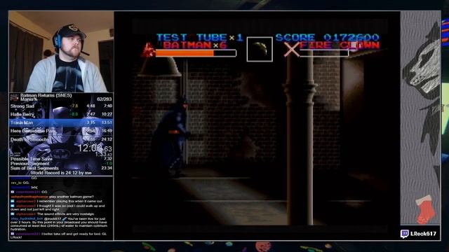 Batman Returns speedrun (SNES) - Mania - 23:40 (WR as of 4/1/18) смотреть онлайн
