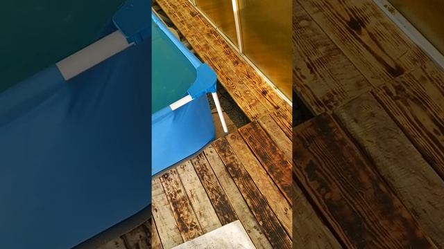 БЮДЖЕТНОЕ облагораживание каркасного бассейна в теплице смотреть онлайн