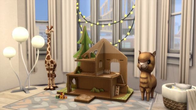 SINGLE FATHER'S APARTMENT | THE SIMS 4 | NO CC | Stop-motion смотреть онлайн