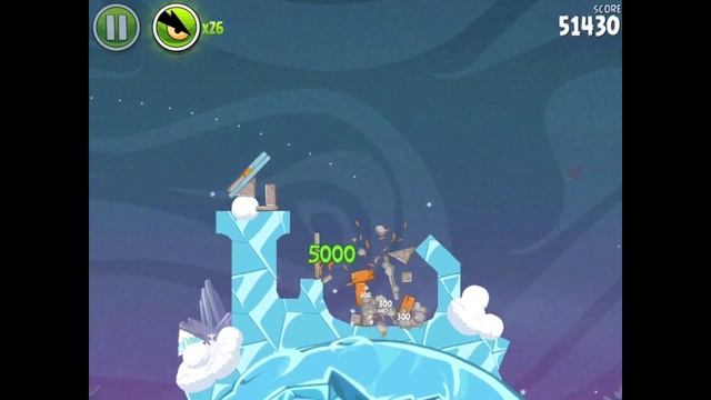 Angry Birds Space Cold Cuts 2-10 Walkthrough 3-star смотреть онлайн
