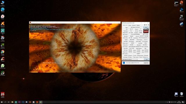 10 минут FurMark тест Sapphire Radeon RX 5700 XT Nitro+ смотреть онлайн