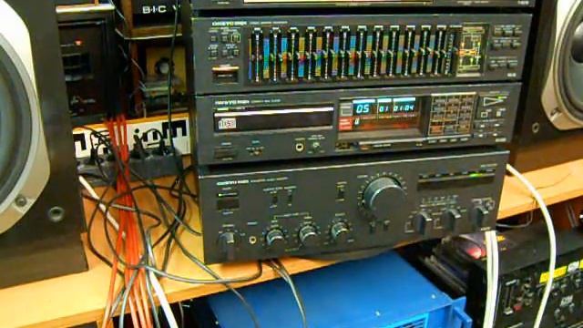 Onkyo SC 901 Deltaolefin speakers speaker box and Onkyo Integra stereo amplifier hifi set смотреть онлайн